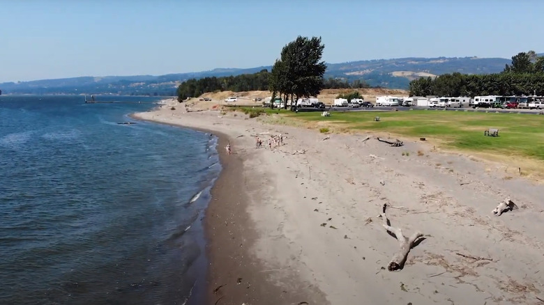 The RV park beach