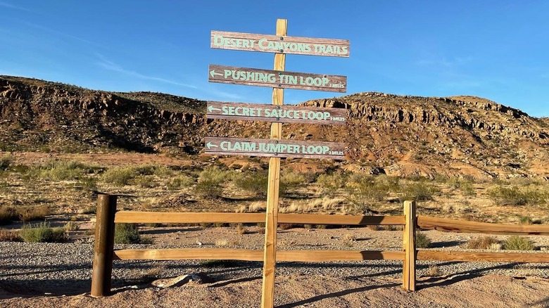 sign at Desert Canyon RV park