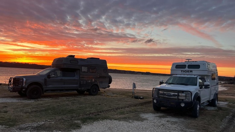 Lake Waco RV Park sunset