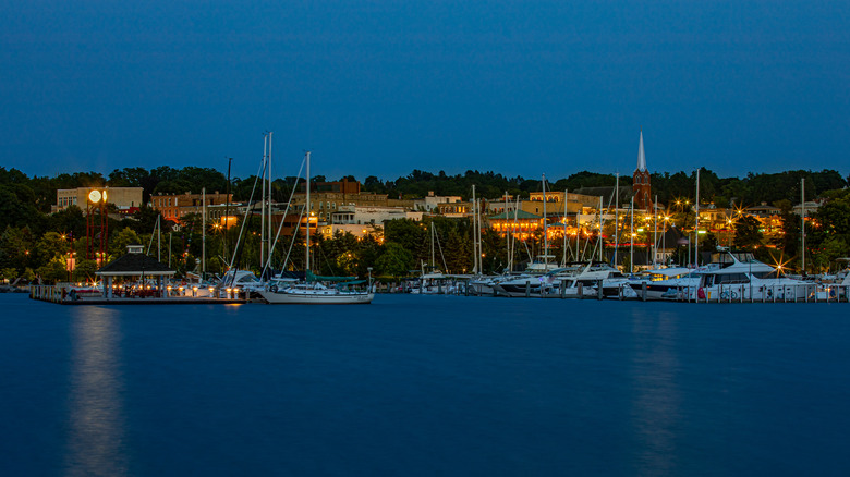 Petoskey's Gaslight Shopping District and Marina