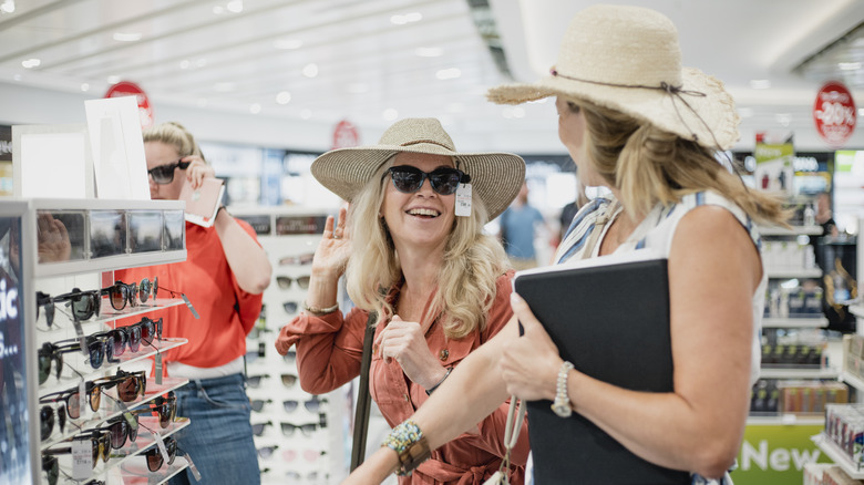 two women shopping