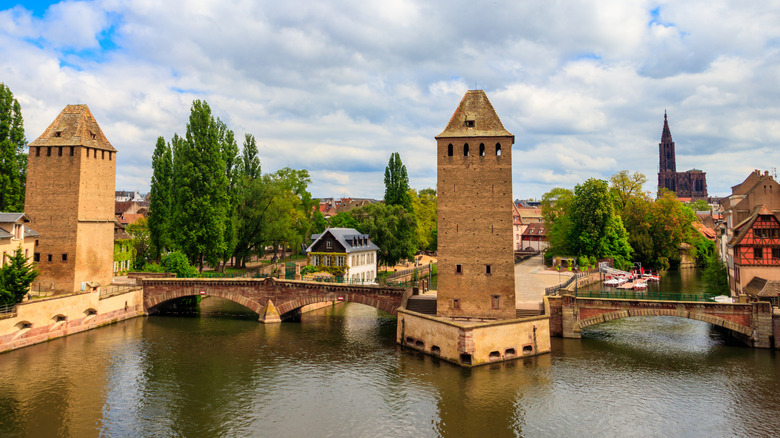 Ponts Couverts de Strasbourg towers 