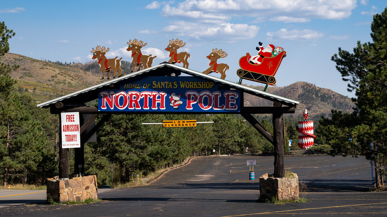 Park entrance sign