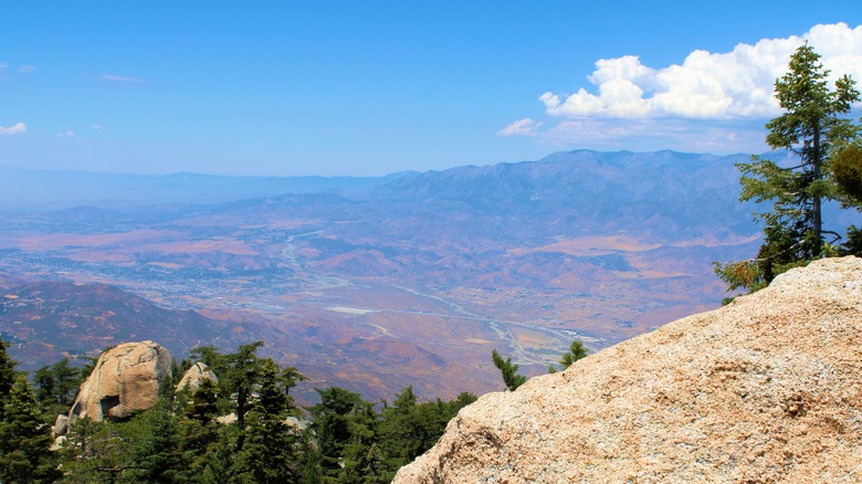 View from Cactus to Clouds trail on Mt. San Jacinto