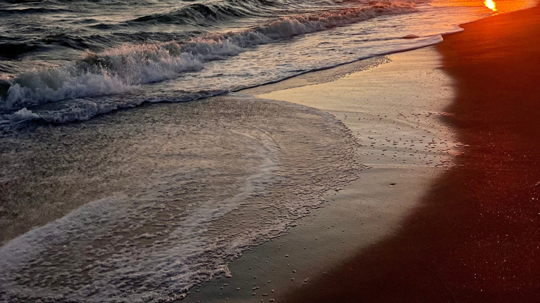 Sunset on Edisto Island beach