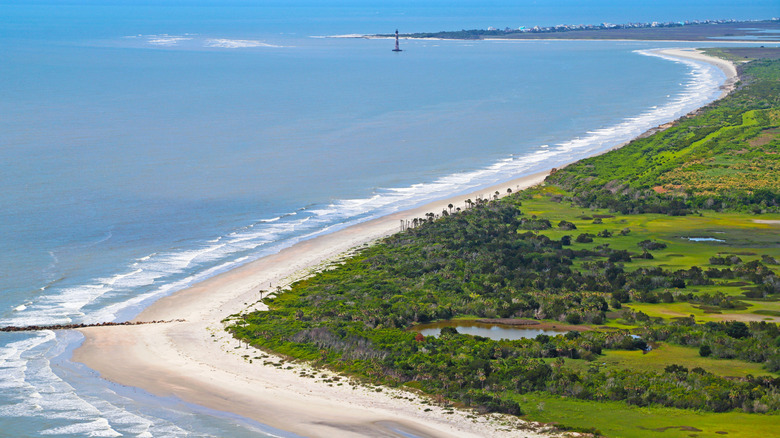 Folly Beach from above