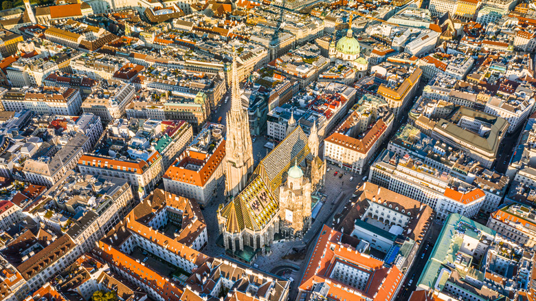 Aerial view of Vienna