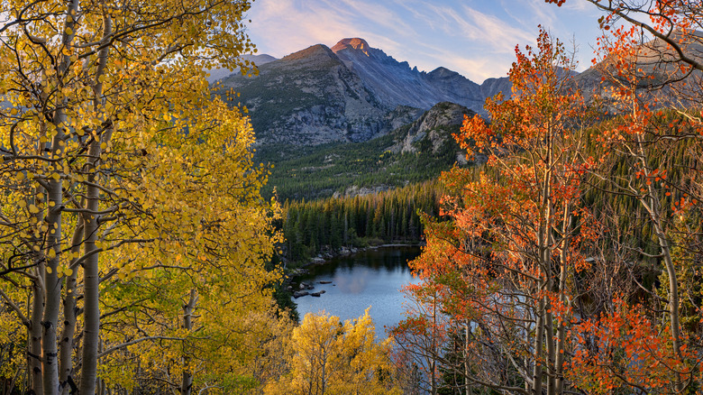 Longs Peak in autumn