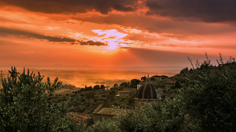 Tuscan sunsets from Cortona, Italy