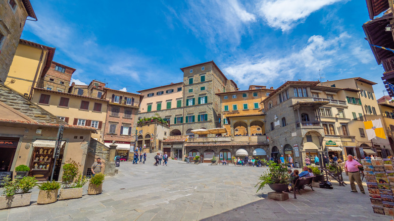 Cortona's car-free historic center