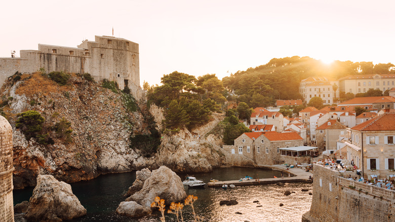 Rocks by water in Dubrovnik