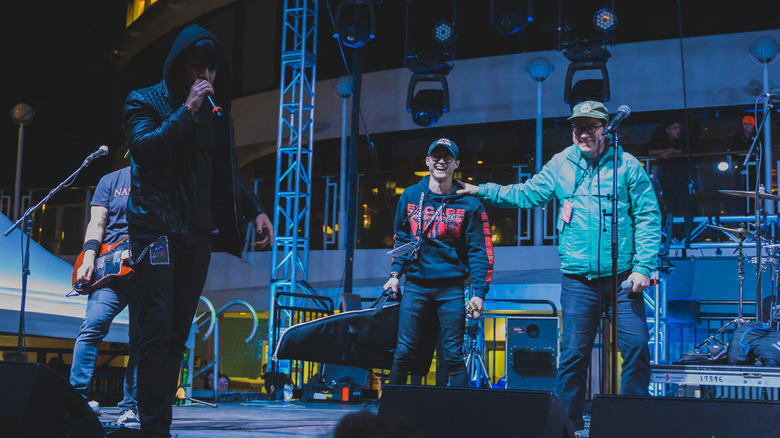 Performers onboard on cruise