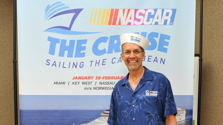 Kyle Petty promoting the cruise