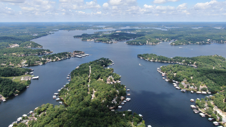 Lakes of the Ozarks aerial view