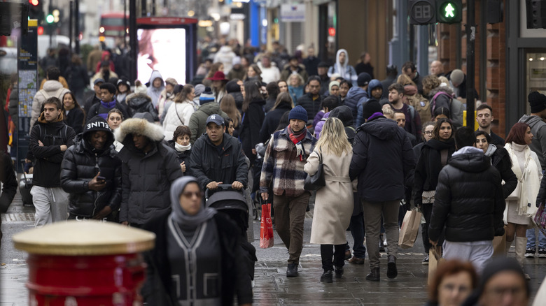 Crowds Oxford Street