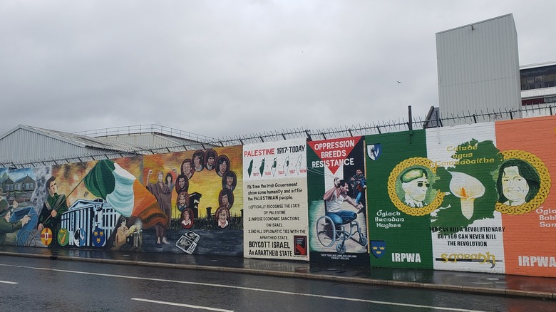 Portion of Belfast's Peace Wall