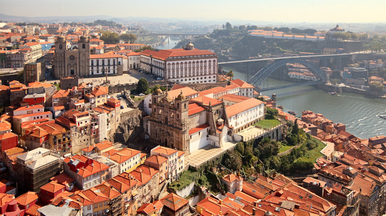 View of historic Porto