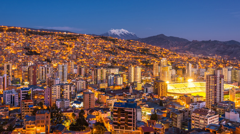 Skyline of La Paz, Bolivia