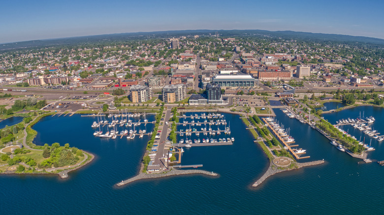 Aerial view of Thunder Bay