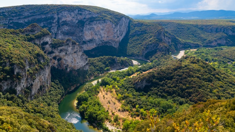 river through canyon