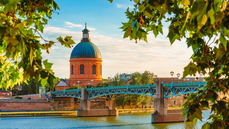 view of basilica and bridge