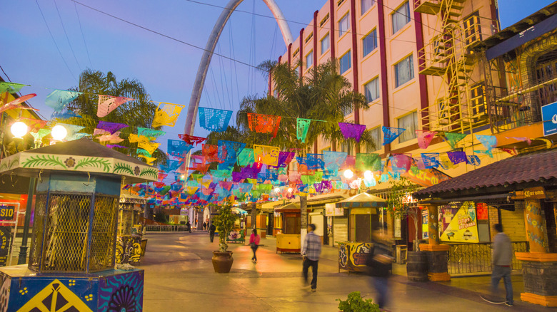 Pedestrian street in Tijuana