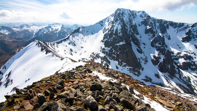 Ben Nevis's rocky peak 