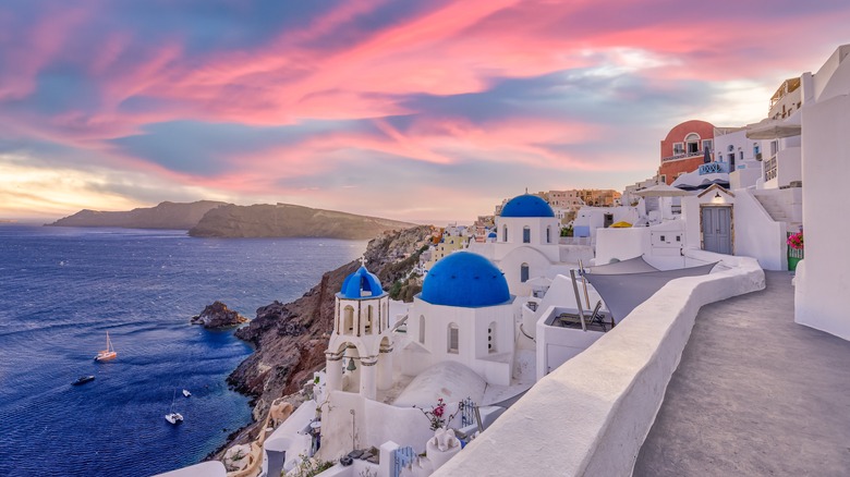 Vacationing in Santorini