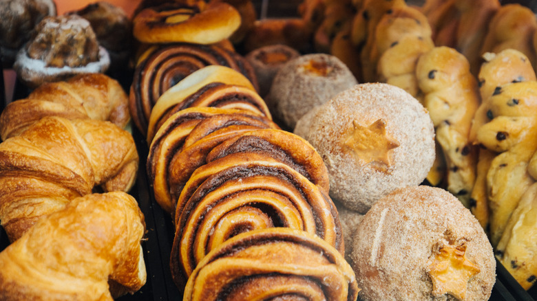 baked goods on display