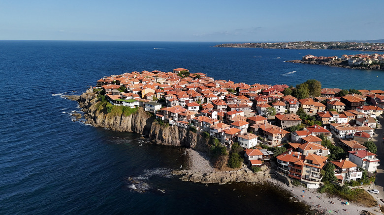 Aerial view of Old Town Sozopol