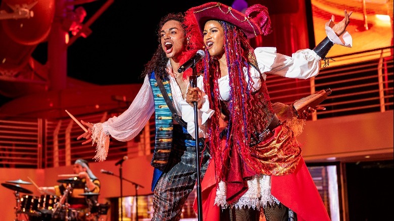 Pirate performers on Disney Wish
