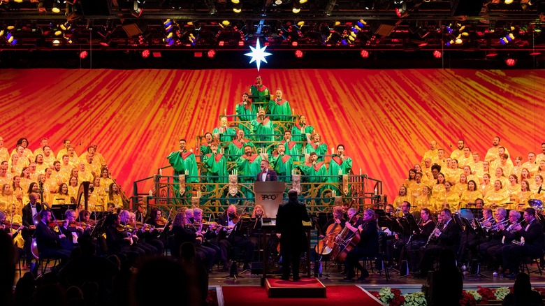 Choir at Epcot Candlelight Processional