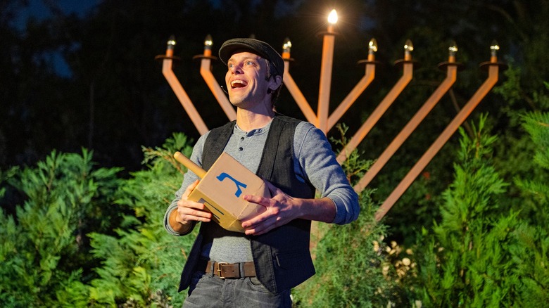 Hanukkah storyteller at Epcot