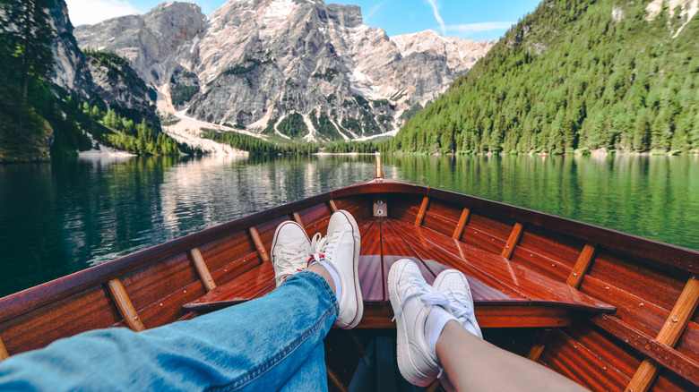 couple relaxing on a boat