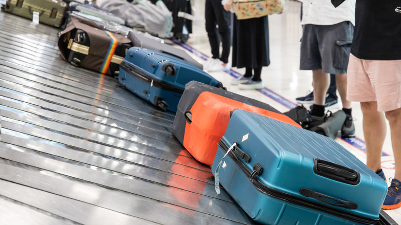 Waiting for luggage at airport