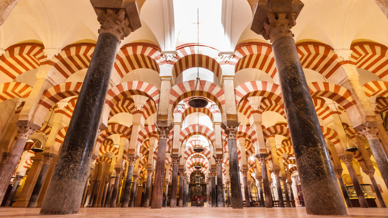 Interiors of the Mezquita in Córdoba