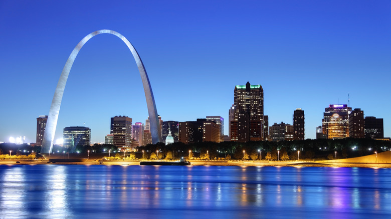 View of St. Louis from Mississippi River