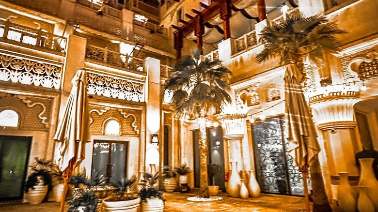 Jumeirah Al Qasr exterior at night