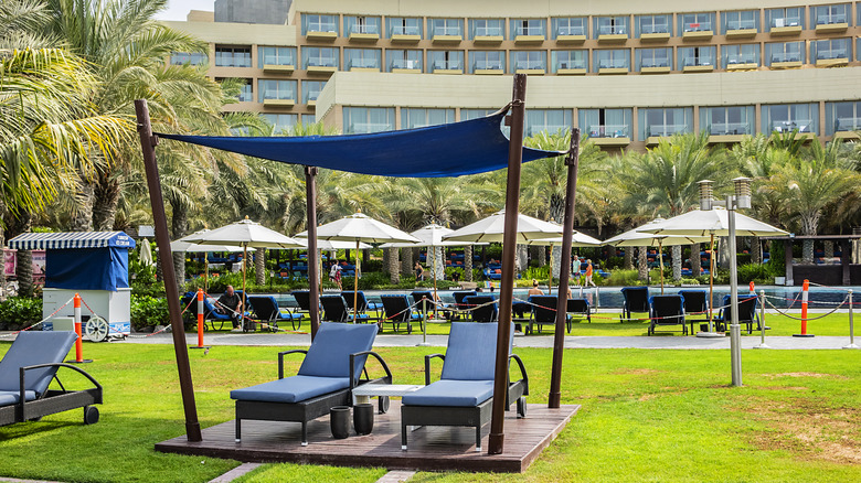 Rixos The Palm Hotel outdoor lounge