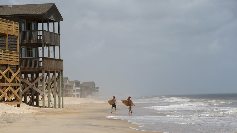 Surfers at Rodanthe Beach, NC
