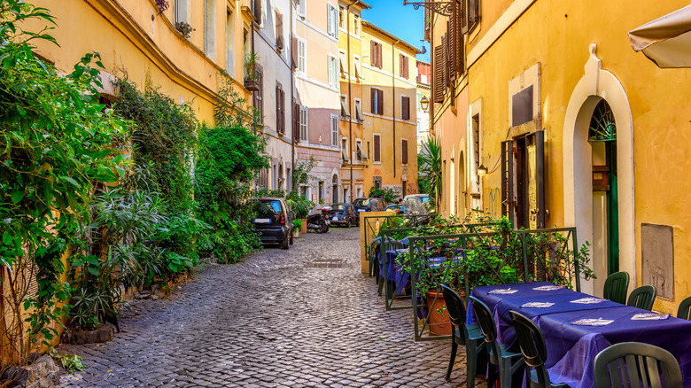 Colorful streets of Trastevere