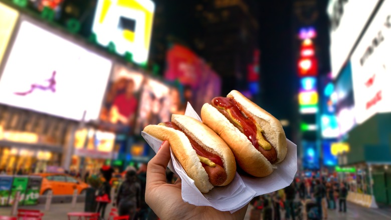 Hotdogs in Times Square