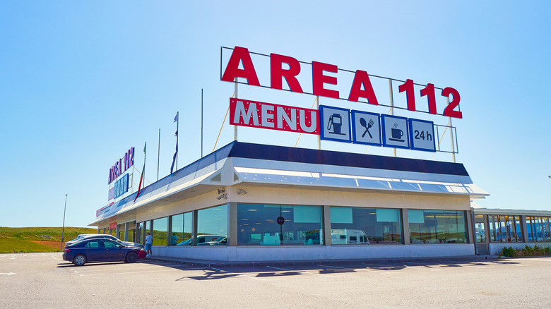 highway restaurant on sunny day