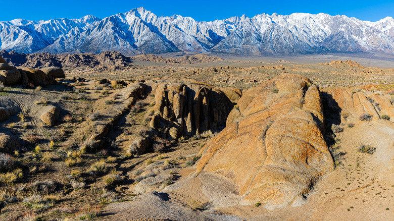 Rugged desert landscape Sierra Nevada Mountains