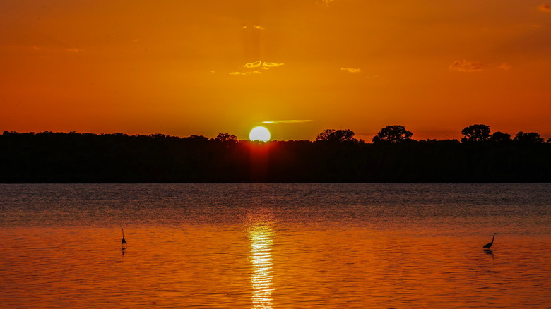 Sunset over Eagle Mountain Lake