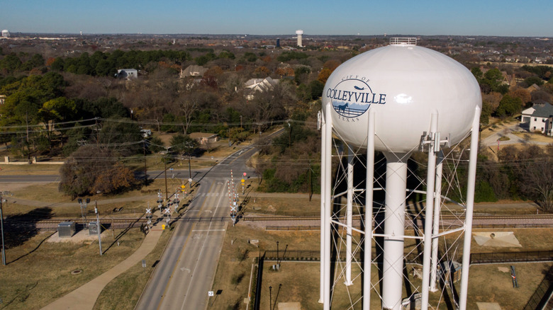 Colleyville water tower Texas