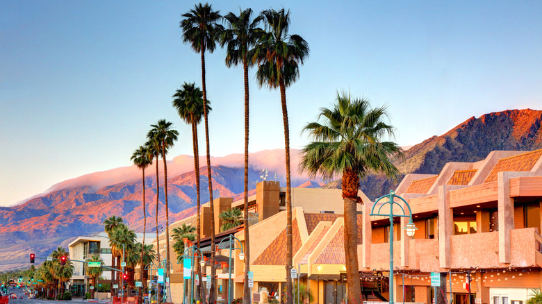 Storefronts in Palm Springs, California