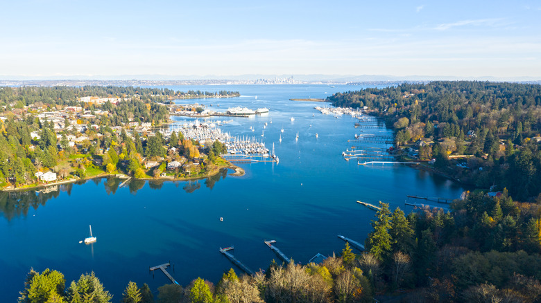 Aerial view of Bainbridge Island