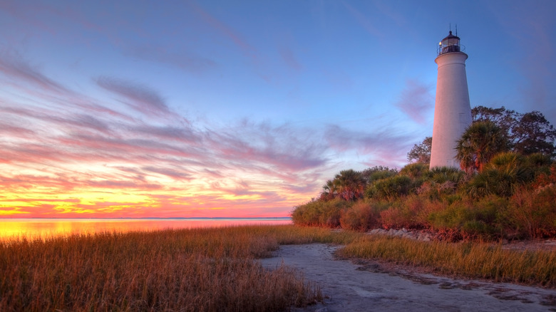 St. Marks National Wildlife Refuge and lighthouse