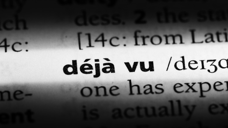 Deja vu highlighted in a dictionary